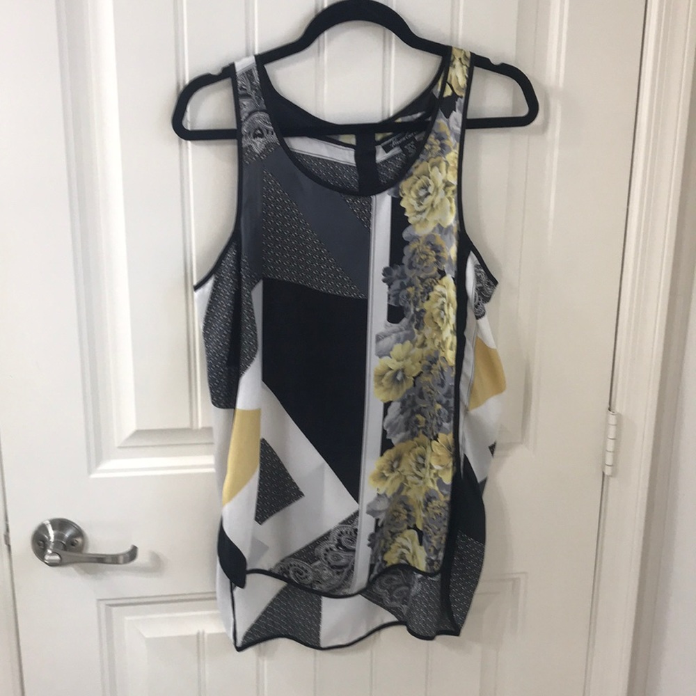 Kenneth Cole silk hi-lo tunic